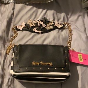 Betsey Johnson Flutterfly Stripped Purse